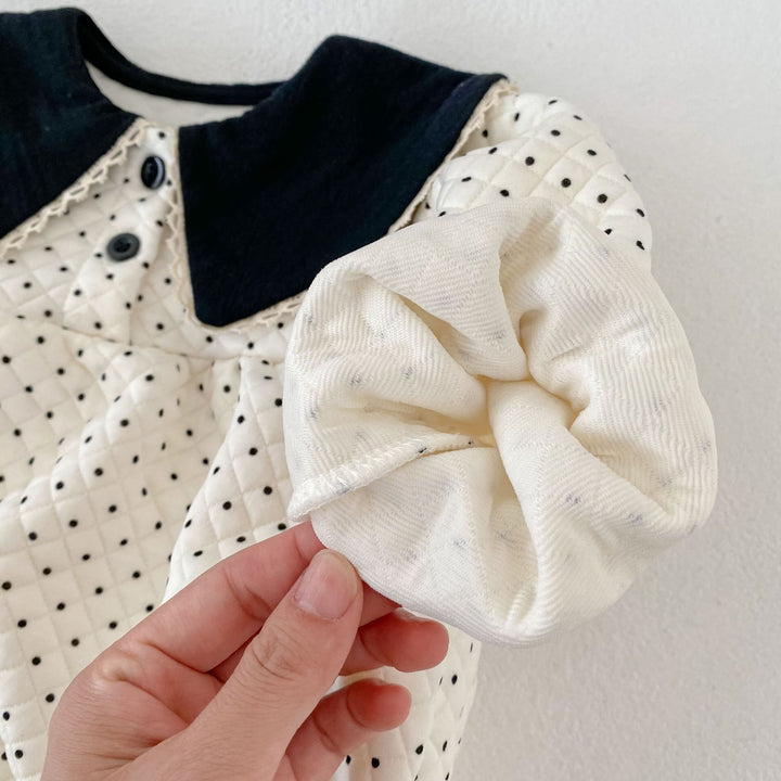 【73-100】襟付きパターンプリントロンパース