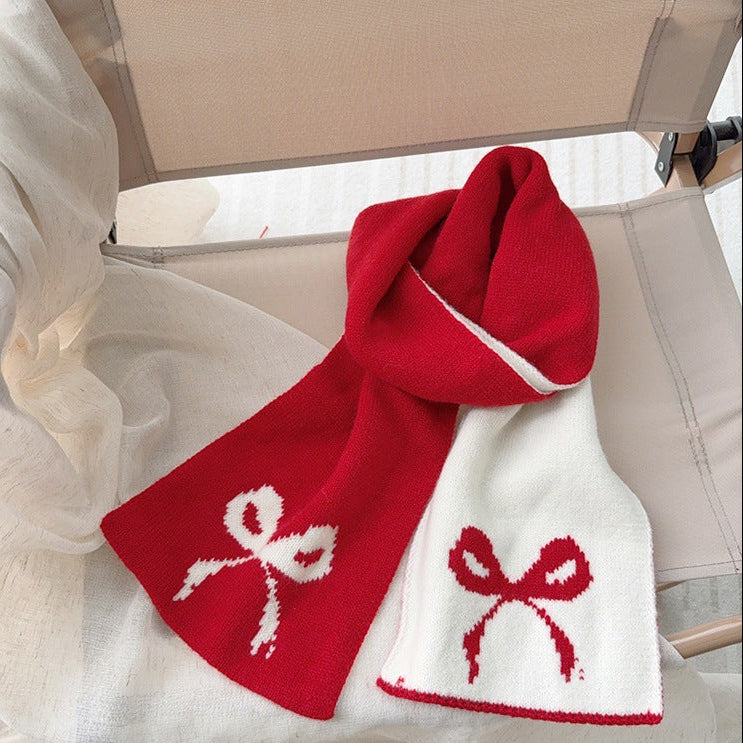 バイカラーリボンマフラー