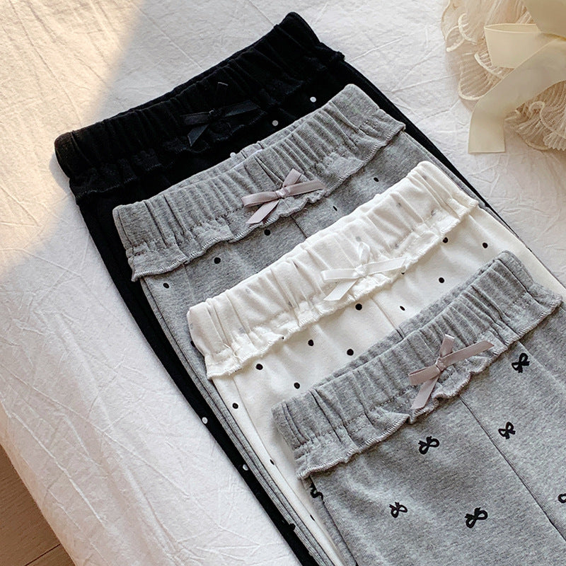 【90-140】パターンプリントフレアパンツ