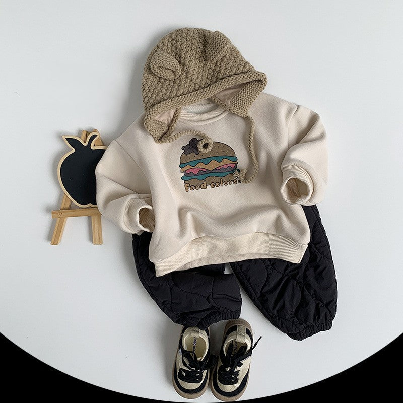 【80-130】キルティングカジュアルパンツ