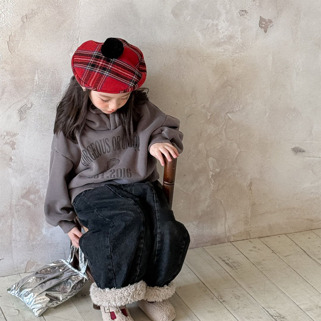 【80-130】ロゴプリントフーディートレーナー