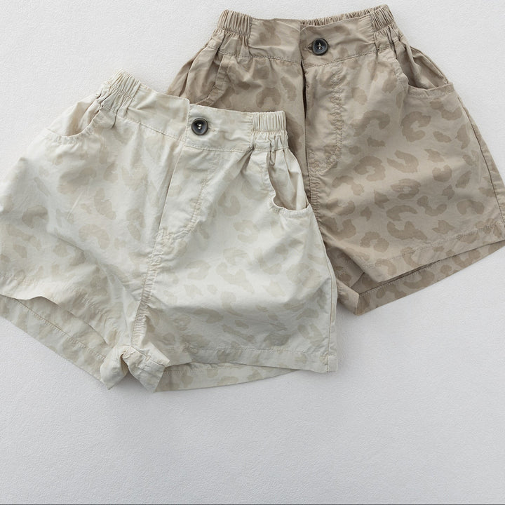 【80-130】レオパード柄ショートパンツ