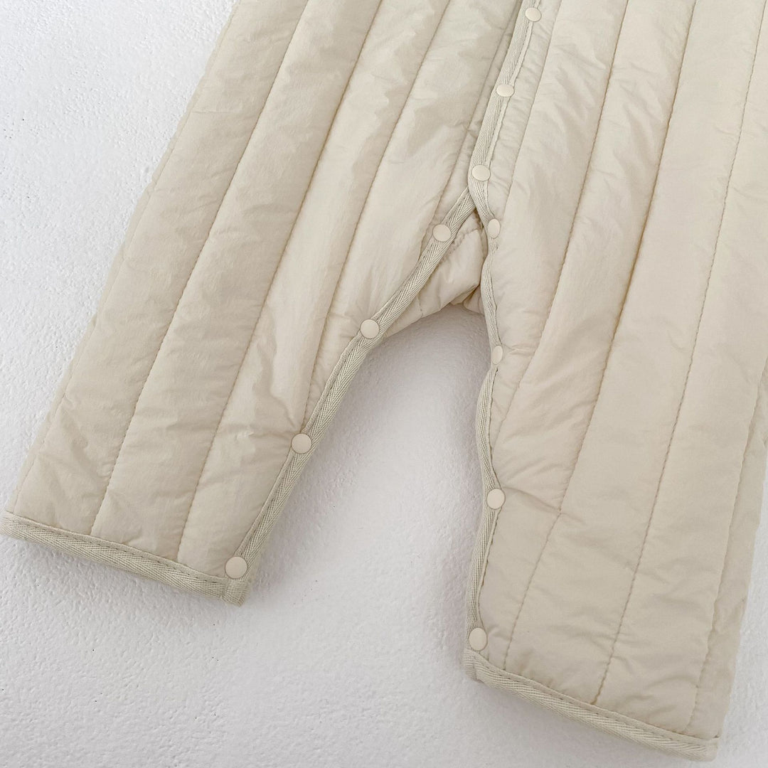 【73-90】ワンポイントベアあったかロンパース