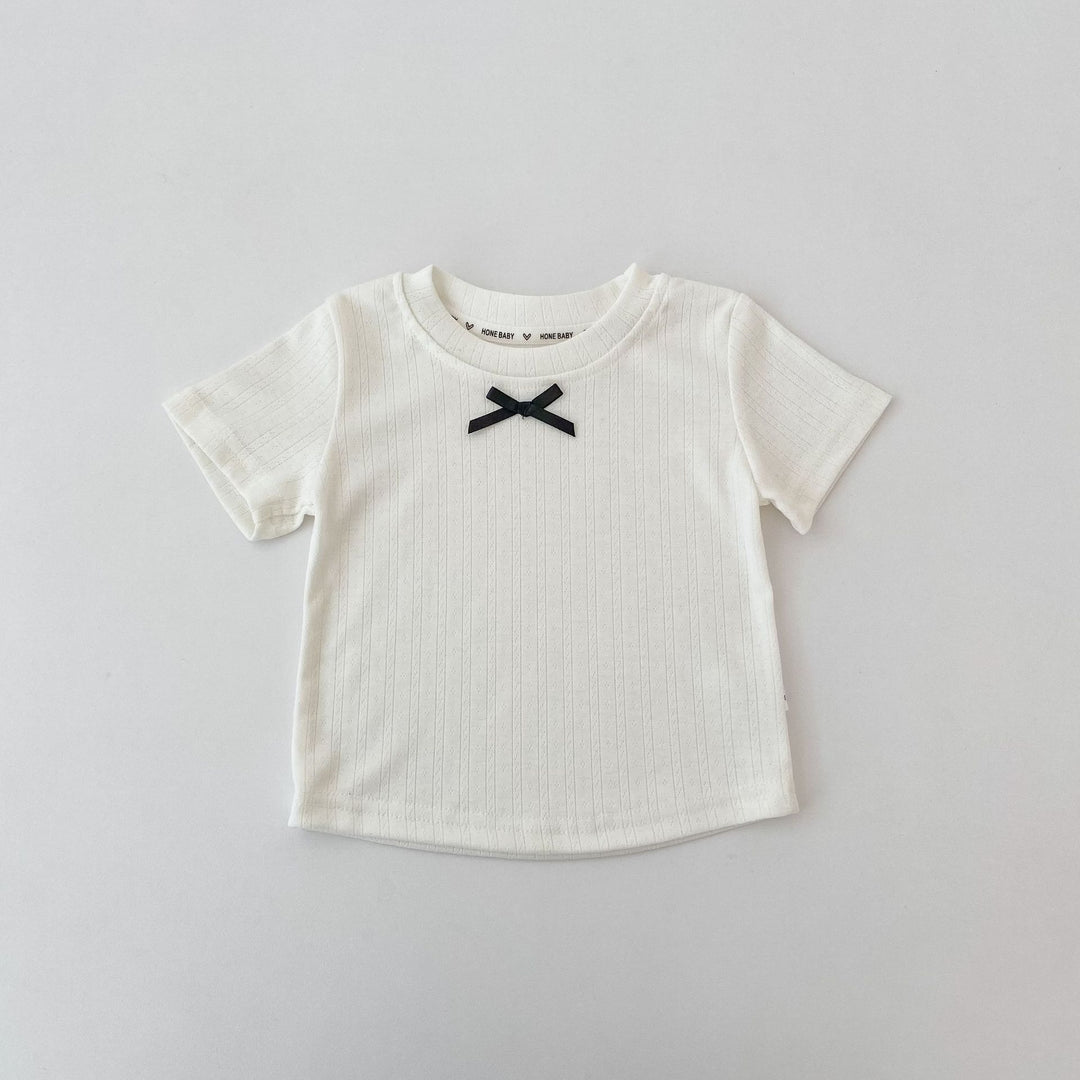 【73-130】フロントリボンTシャツ