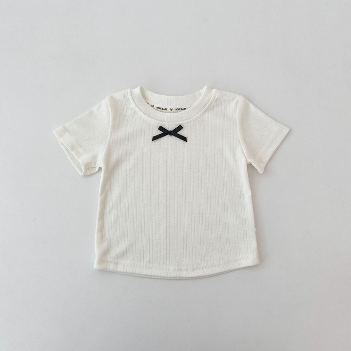 【73-130】フロントリボンTシャツ