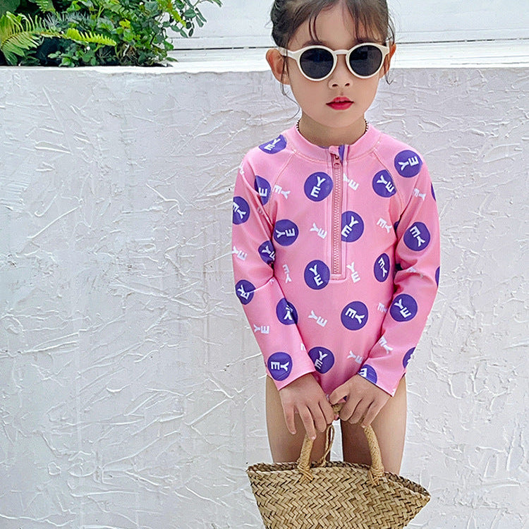 【90-140】ロゴデザインスイムウェア