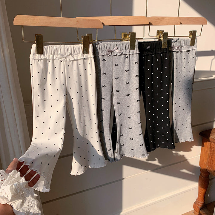 【90-140】パターンプリントフレアパンツ