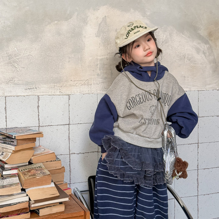 【80-130】ロゴプリントフーディートレーナー