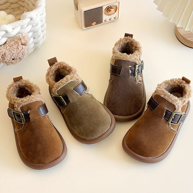 【14.0-21.5】ベルトデザインアンクルブーツ