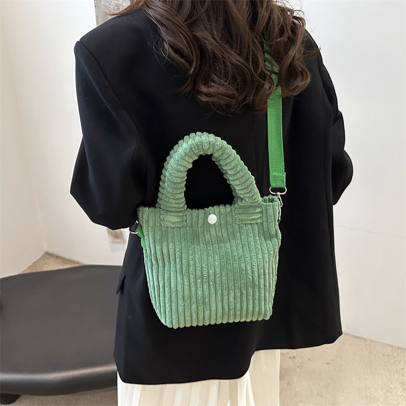 コーデュロイ2Wayバッグ