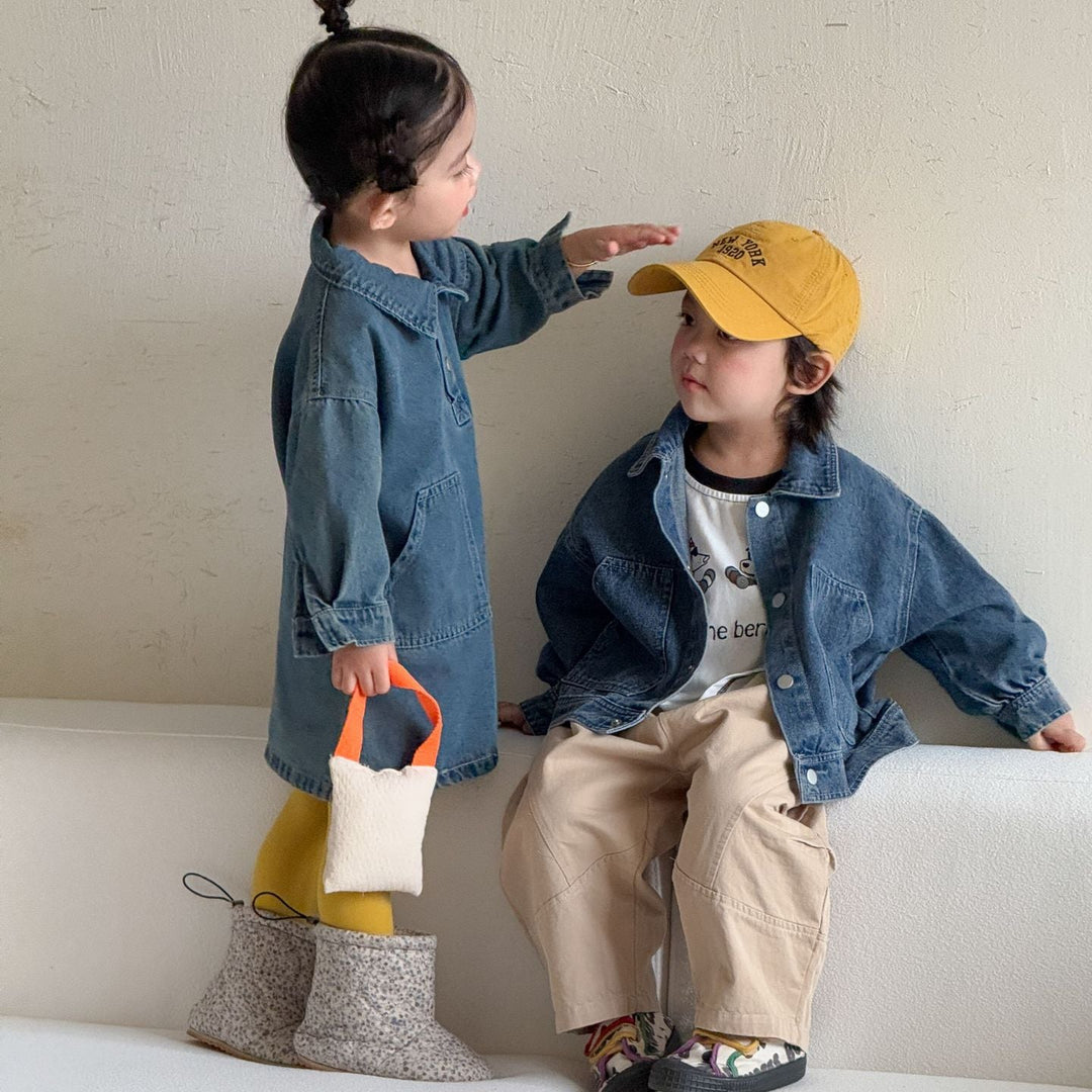 【80-150】シンプルデニムジャケット