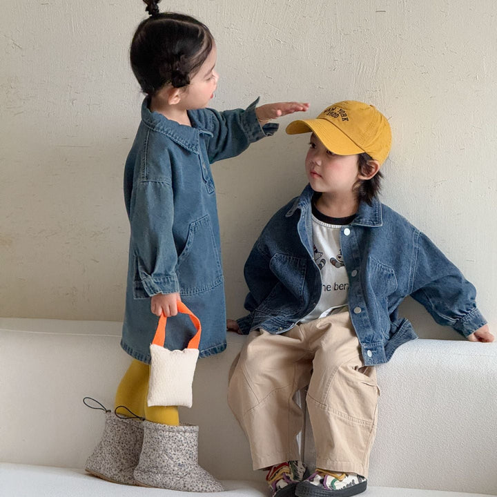 【80-150】シンプルデニムジャケット