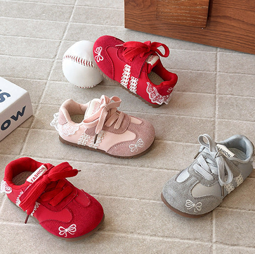 【13.5-20.0】レースデザインスニーカー