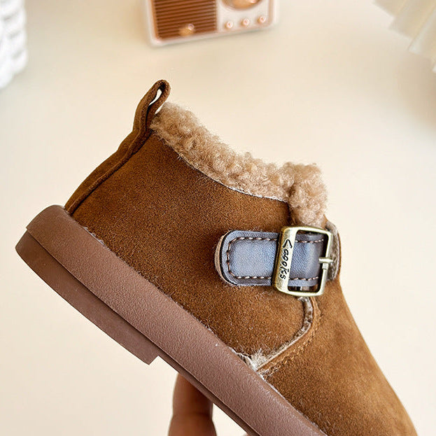 【14.0-21.5】ベルトデザインアンクルブーツ