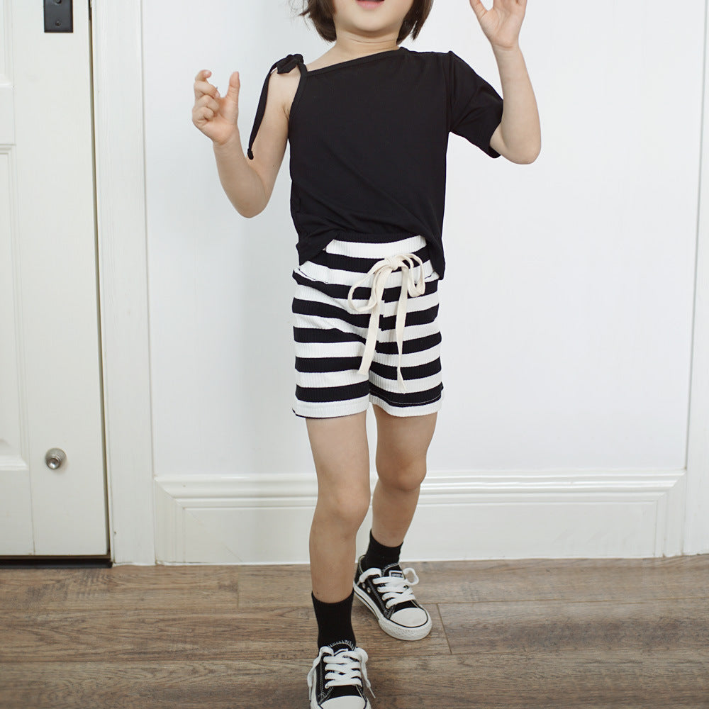 【90-150】ワンショルダーTシャツ