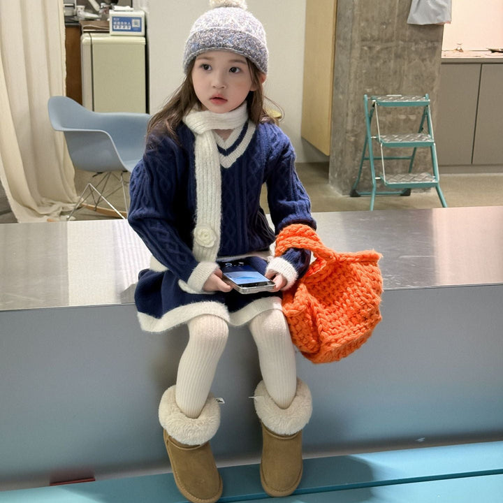 【90-140】ラインデザインニットセットアップ