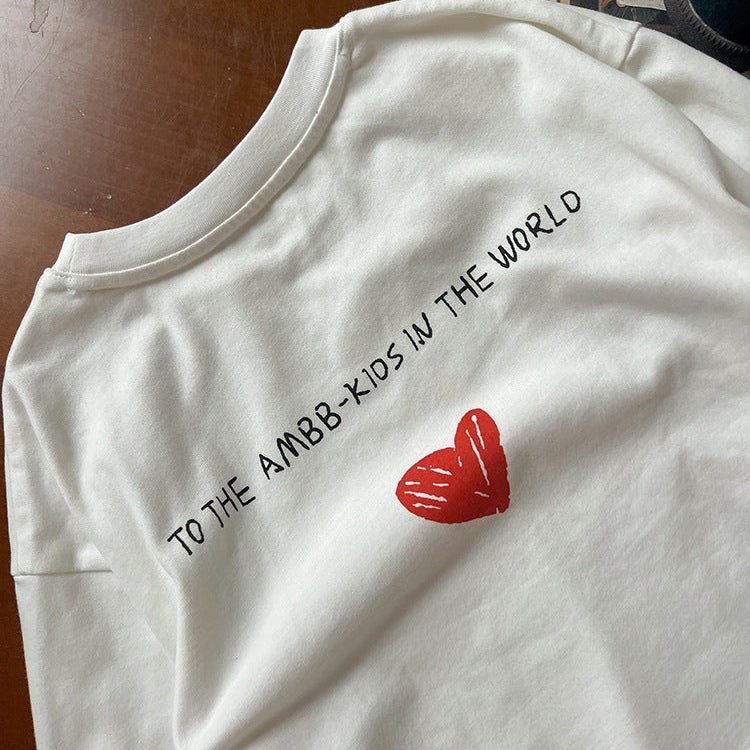【90-150】ロゴデザインロングＴシャツ