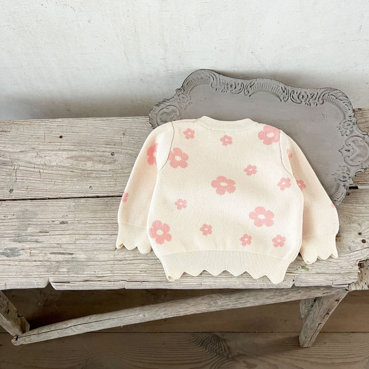 【73-100】スカラップヘム花柄セットアップ