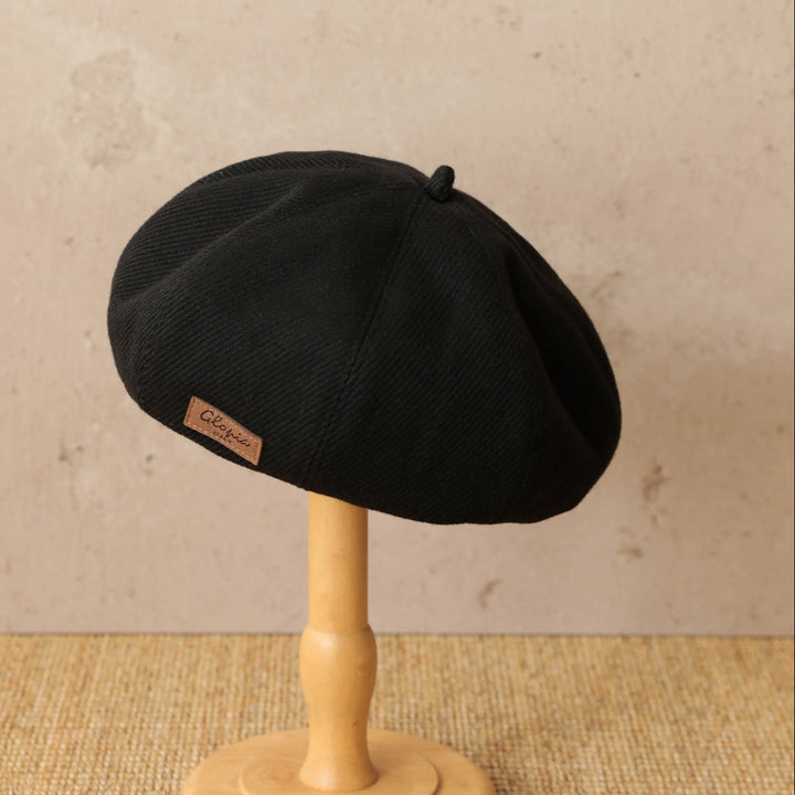 【55-59cm】ワンポイントワッペンベレー帽