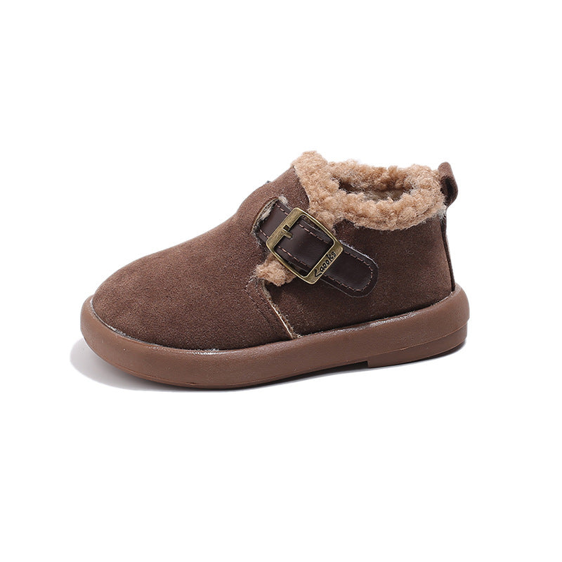 【14.0-21.5】ベルトデザインアンクルブーツ