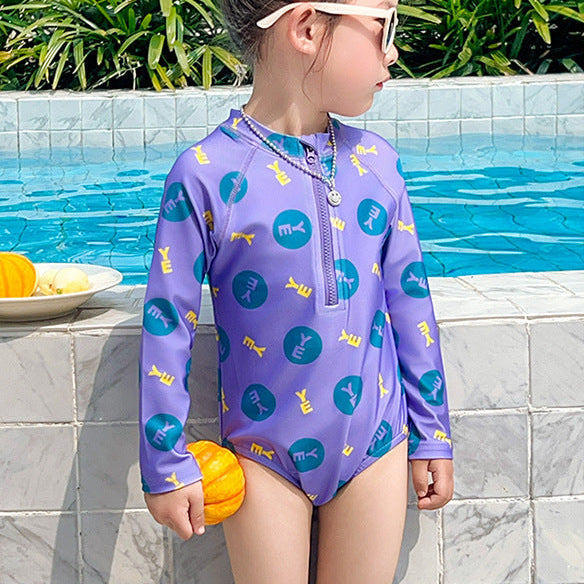 【90-140】ロゴデザインスイムウェア