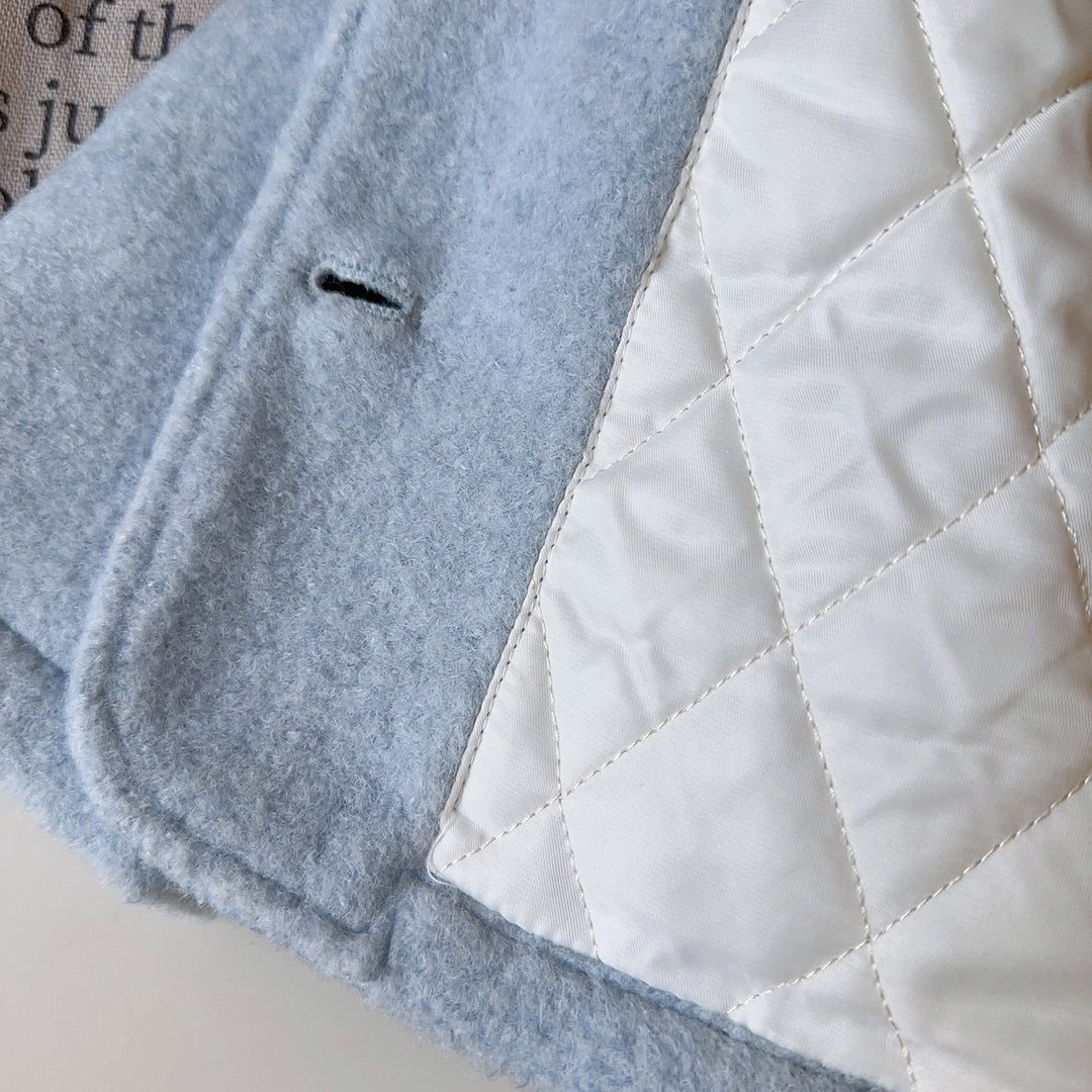 【90-140】マフラー×ラウンドカラーショートコートセット