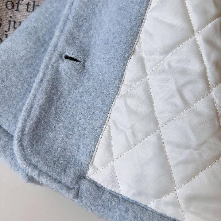 【90-140】マフラー×ラウンドカラーショートコートセット