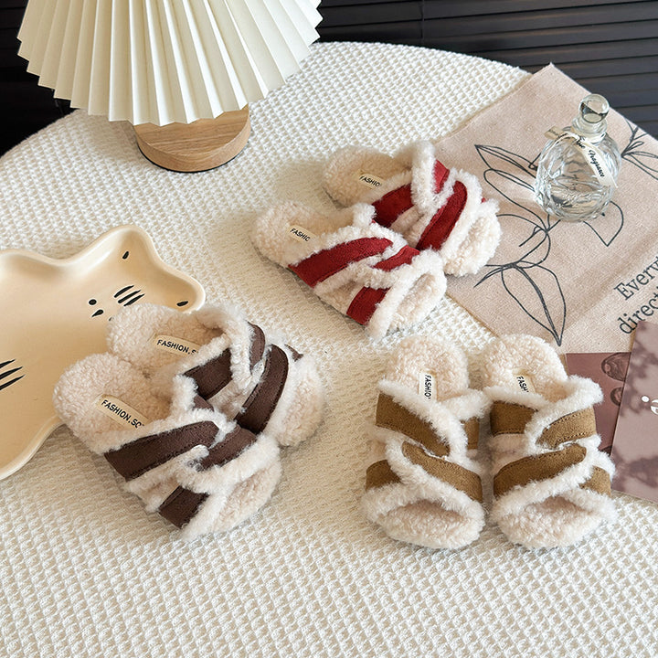 【15.5-21.5】クロスデザインボアサンダル