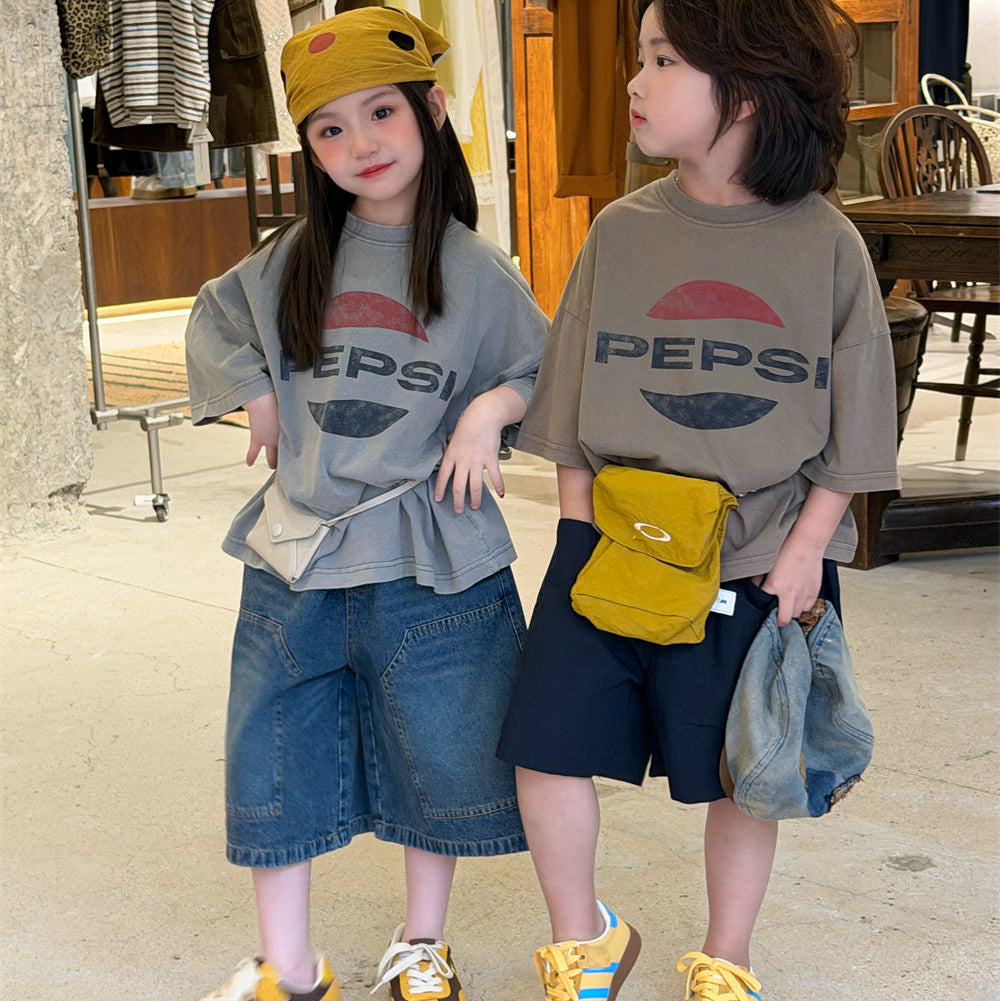 【90-150】フロントデザインTシャツ