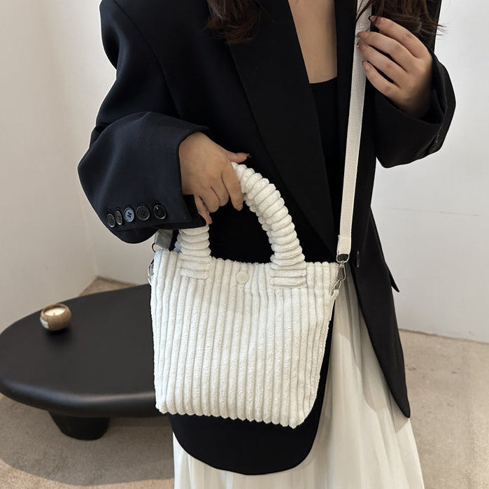 コーデュロイ2Wayバッグ