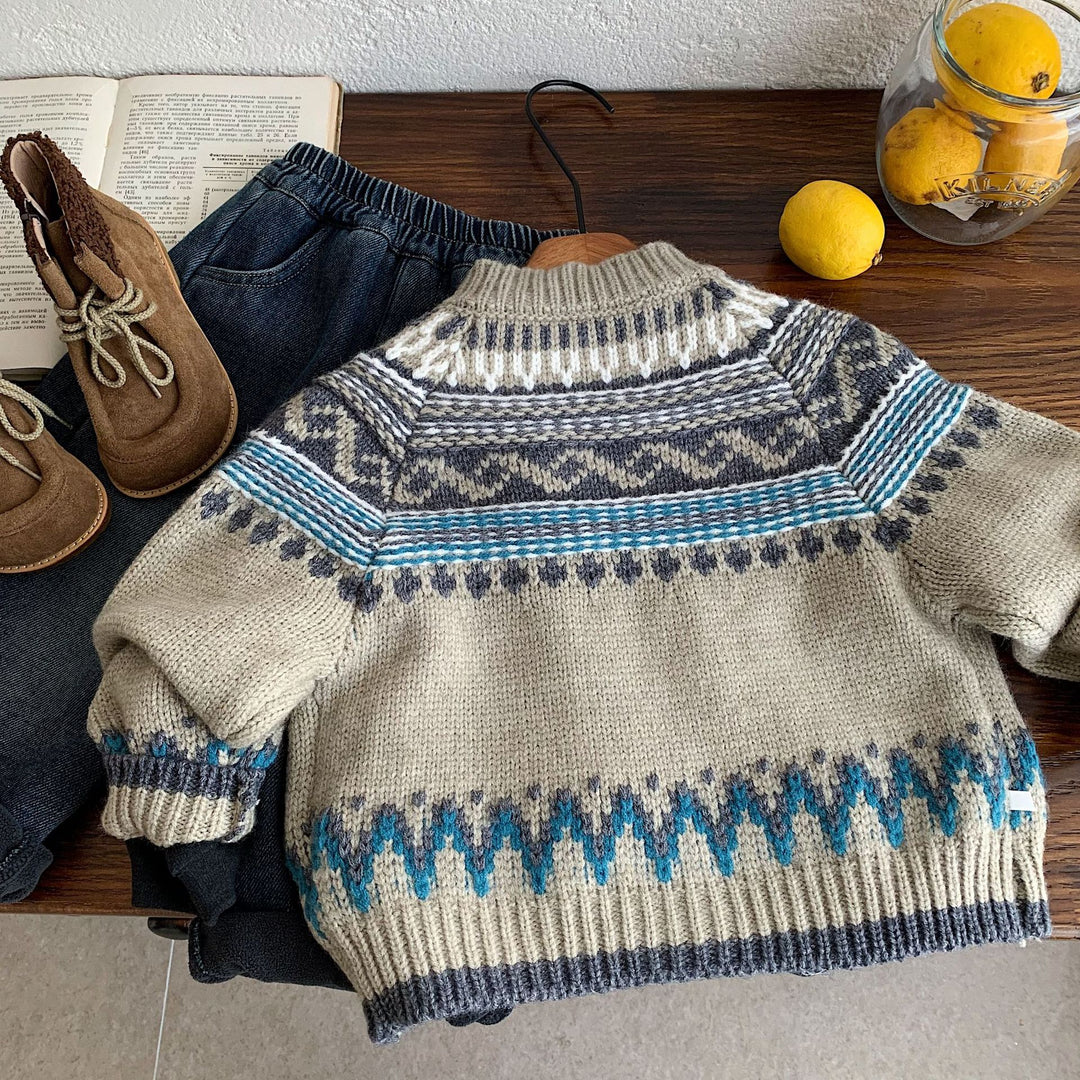 【90-140】フェアアイルニットカーディガン