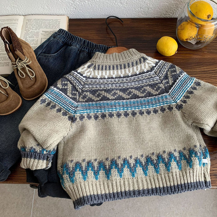 【90-140】フェアアイルニットカーディガン