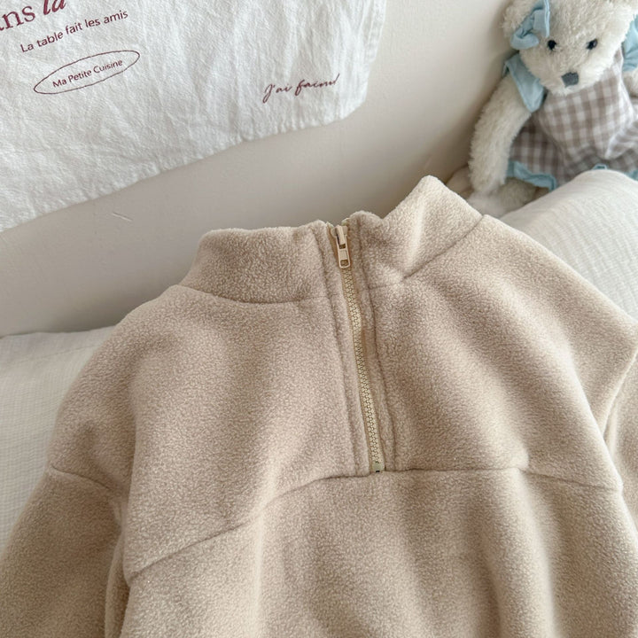 【73-130】ハーフジップカラーセットアップ