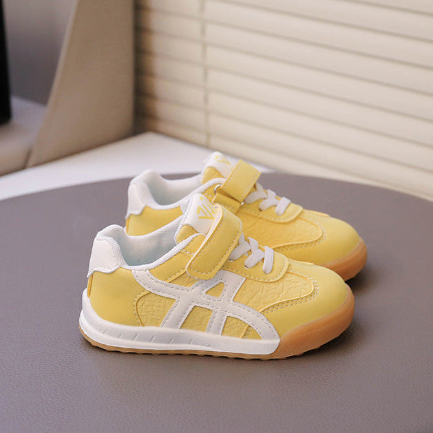 【12.0-18.5】ワンベルトラインデザインスニーカー