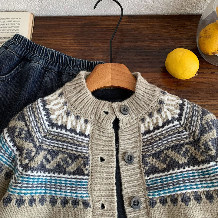 【90-140】フェアアイルニットカーディガン