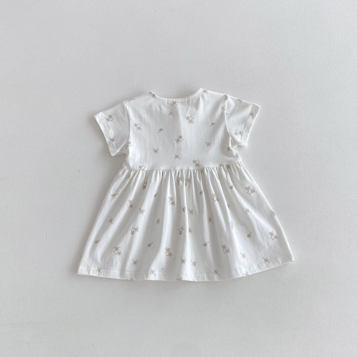 【80-130】パームツリー半袖ワンピース