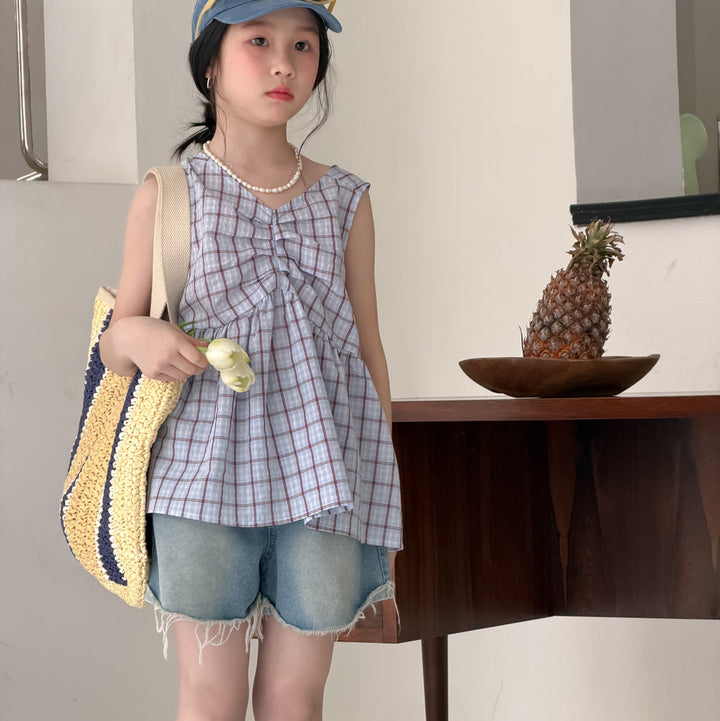 【110-150】バックリボンAライントップス