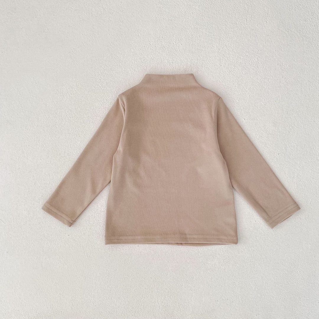 【73-100】モックネックシンプルトップス