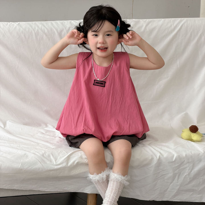 【90-140】裾バルーンノースリーブトップス