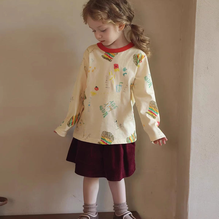 【110-150】ウエストギャザーコーデュロイスカート