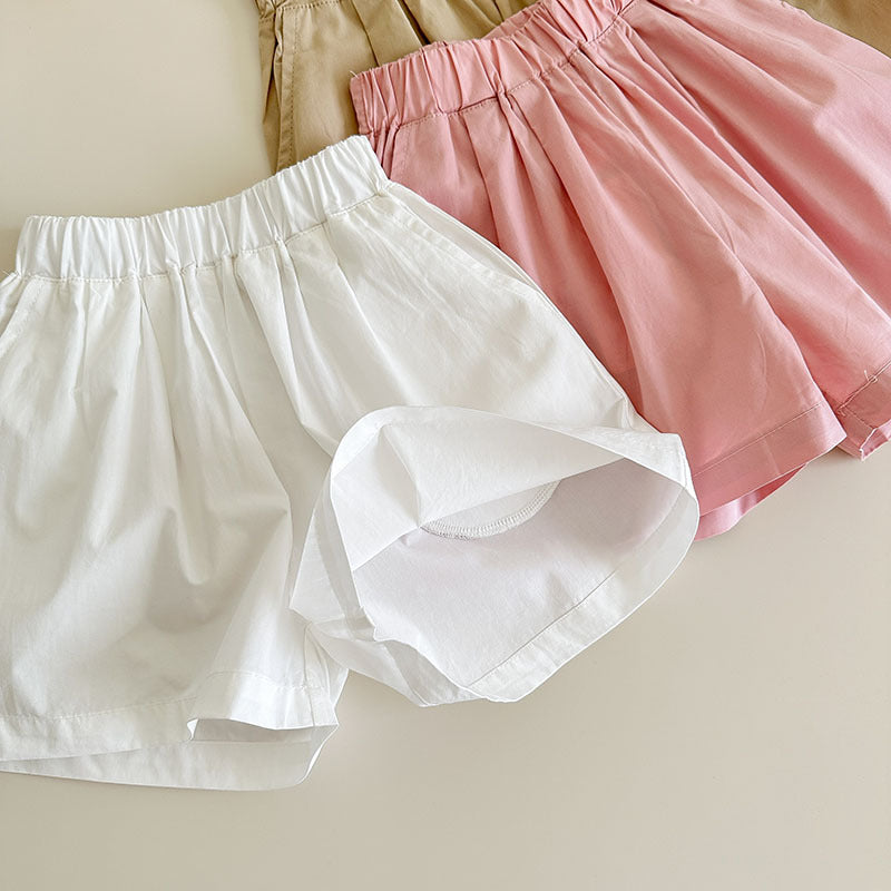 【90-150】シンプルタックショートパンツ