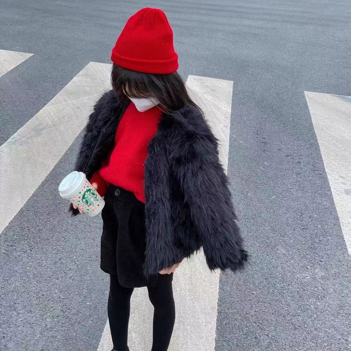 【100-150】フェイクファーコート