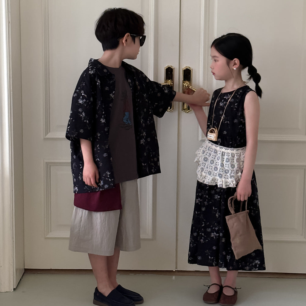 【90-150】カジュアルハーフパンツ