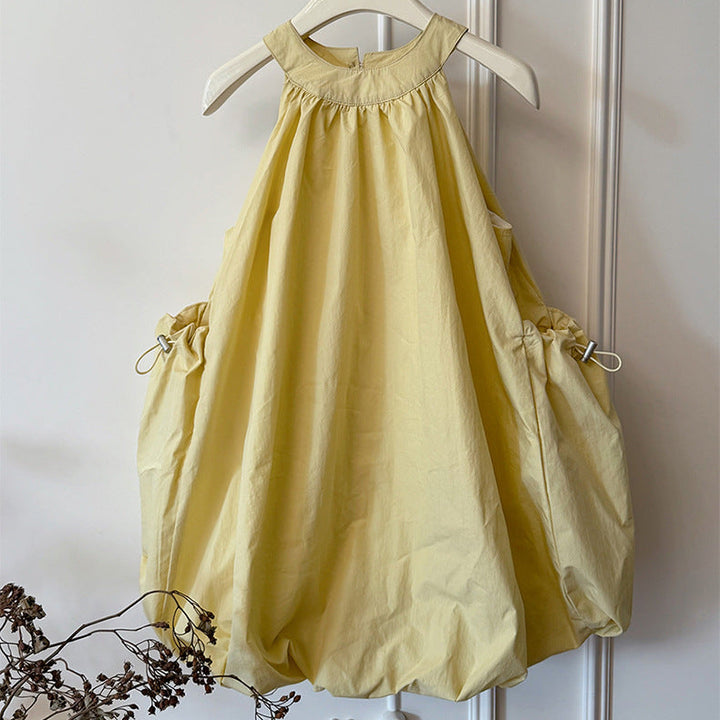 【90-150】ドロストデザインバルーンワンピース