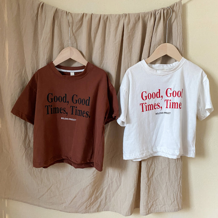 【80-150】ロゴプリントリラックスTシャツ