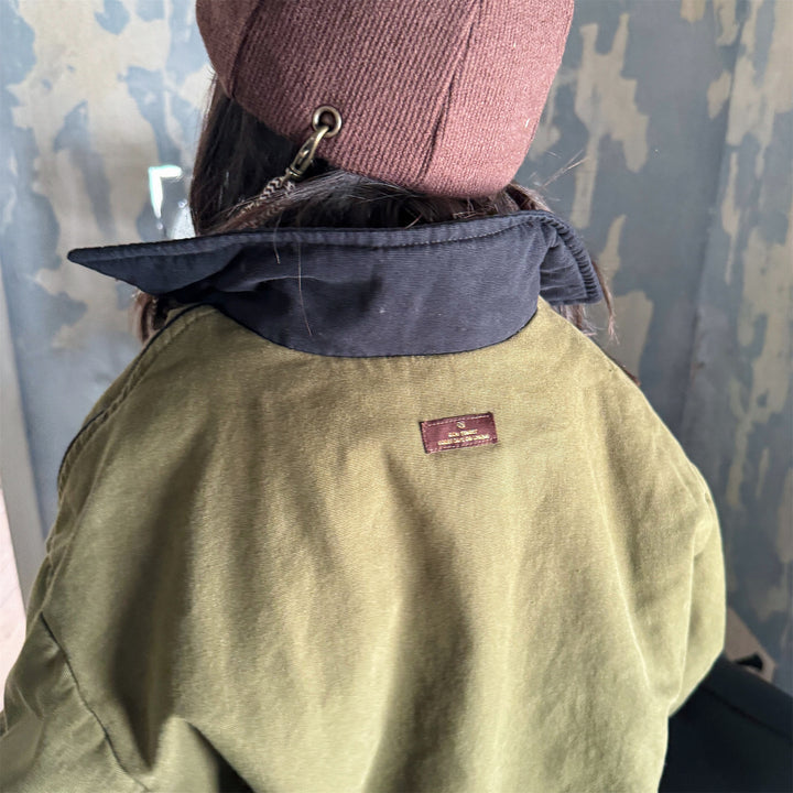 【80-130】バイカラー中綿ジャケット