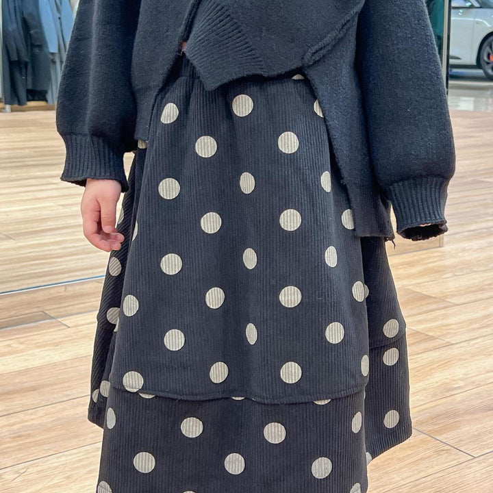 【90-140】アシンメトリーニットトップス