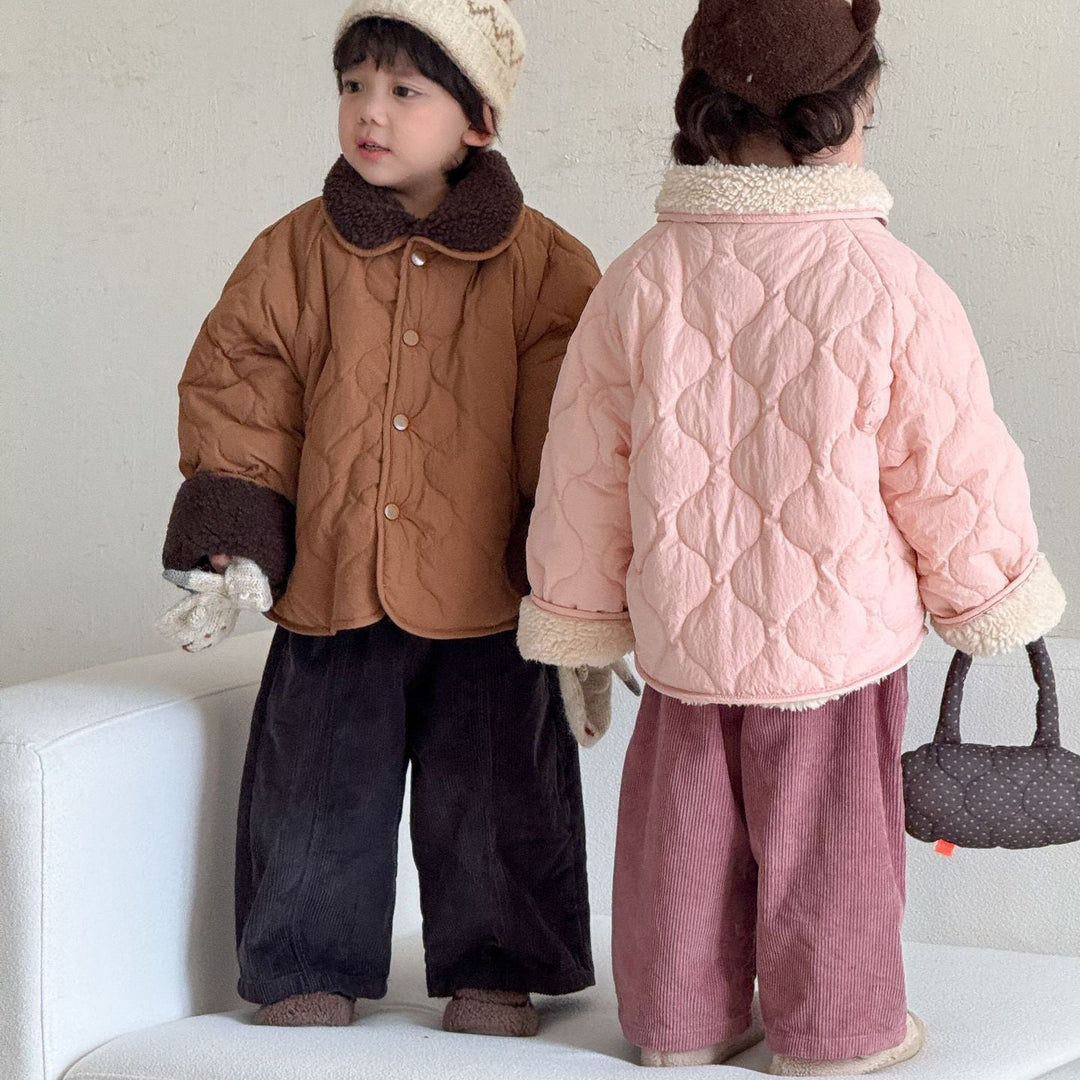 【80-150】コーデュロイワイドパンツ