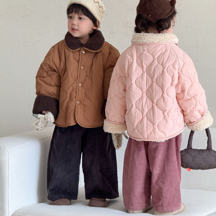 【80-150】コーデュロイワイドパンツ