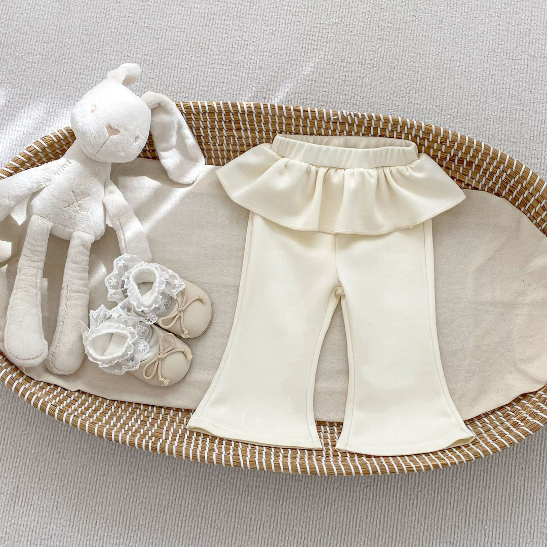 【73-120】ウエストフリルフレアパンツ